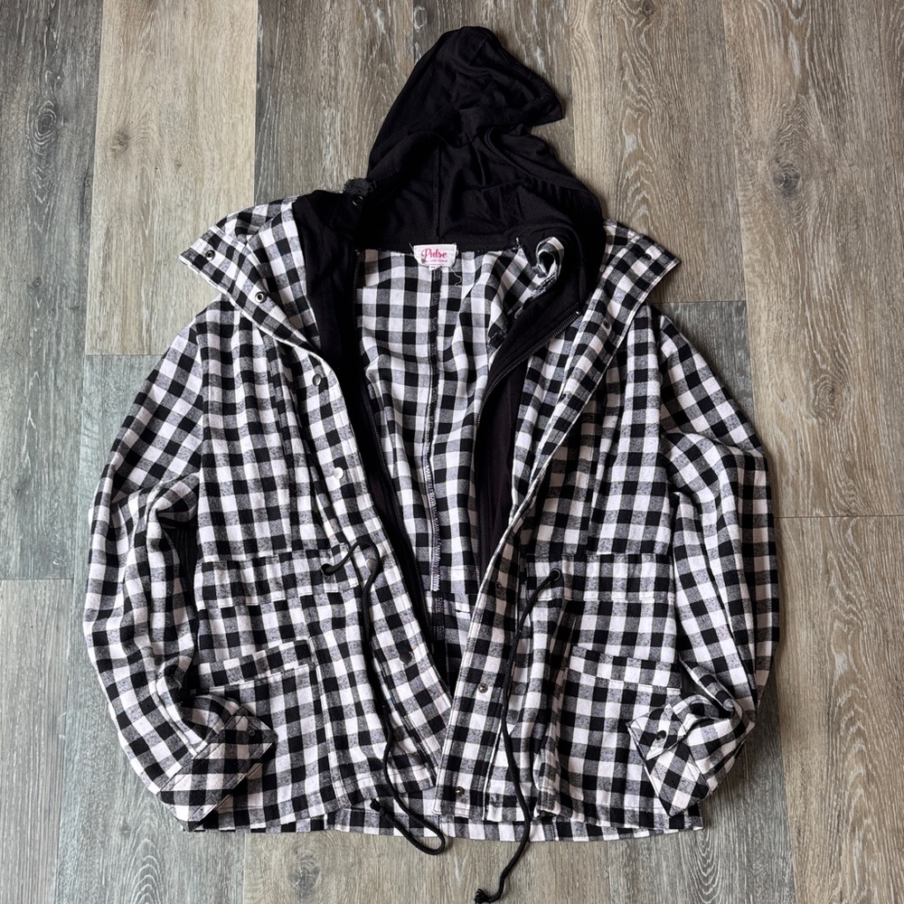 Pulse Black and White Checkered Jacket